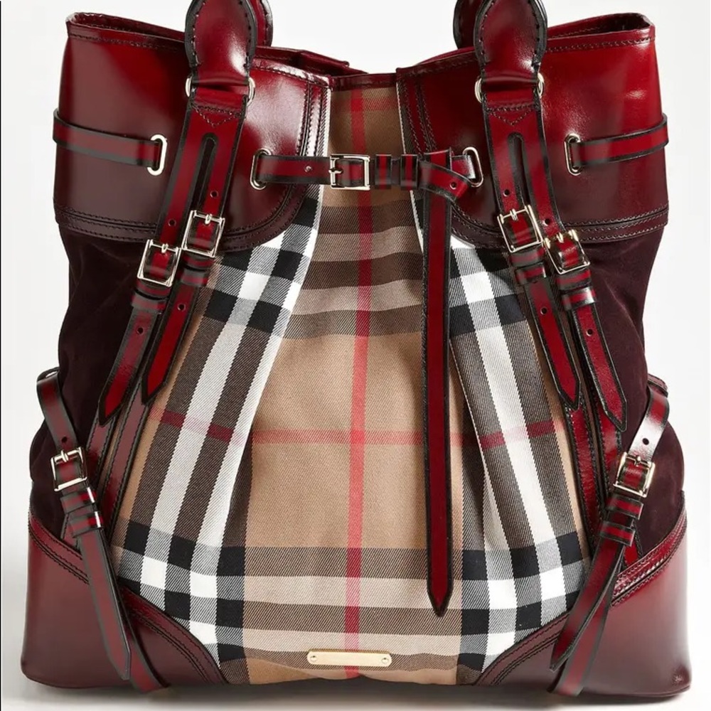 Sprayed Prorsum Bridle house check whipstitch tote